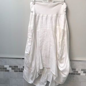 Neiman Marcus White Linen Skirt